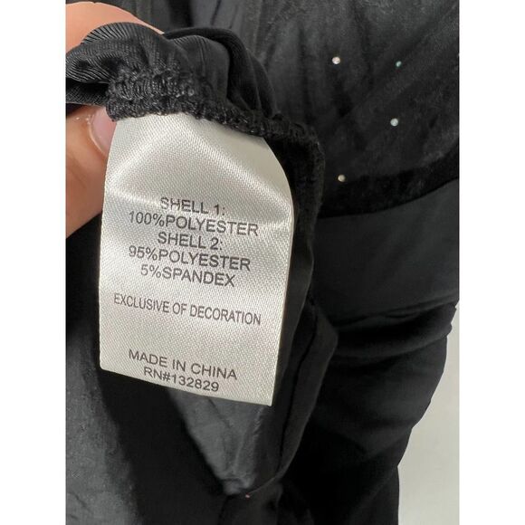 NWT Superdown Black Milla Sparkle‎ Long Sleeve Mini Dress Size Small​ - Picture 10 of 11